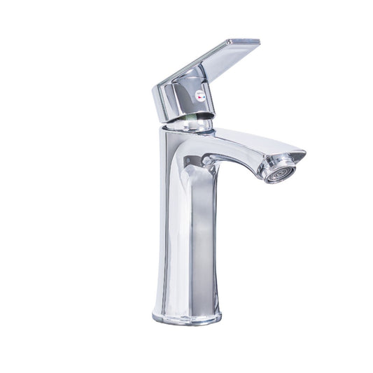 Baterie pentru baie cu design modern, Naimeed D6196, Argintiu