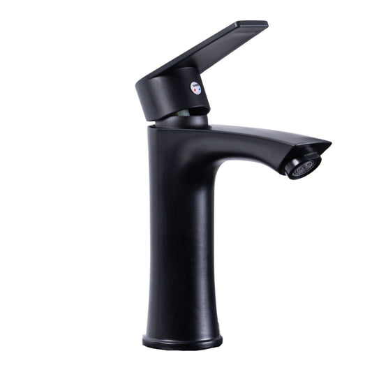 Baterie pentru baie cu design modern, Naimeed D6197, Negru mat