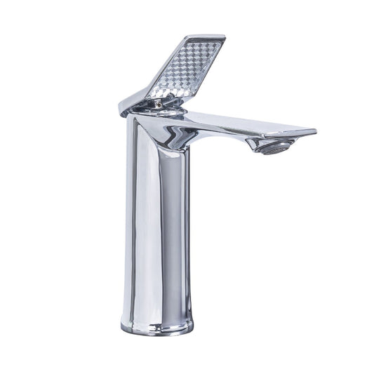 Baterie pentru baie cu design modern, Naimeed D6204, Argintiu