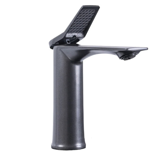 Baterie pentru baie cu design modern, Naimeed D6205, Gri mat - 221.ro