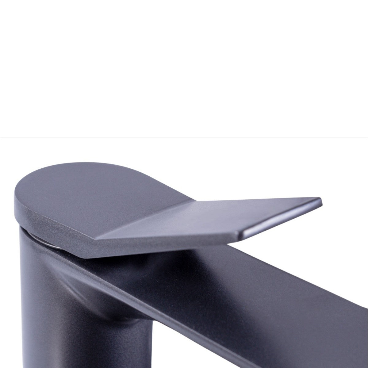 Baterie pentru baie cu design modern, Naimeed D6205, Gri mat