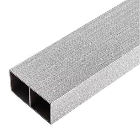 Set 5 profile Rectangular Decorativ Ranforsat WPC, Naimeed D6206, 260x10x5cm, Gri - 221.ro