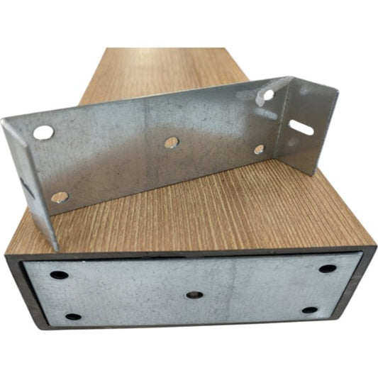 Suport interior pentru profil Rectangular WPC, Naimeed D6216, 9.5x4.5x2cm, Gri