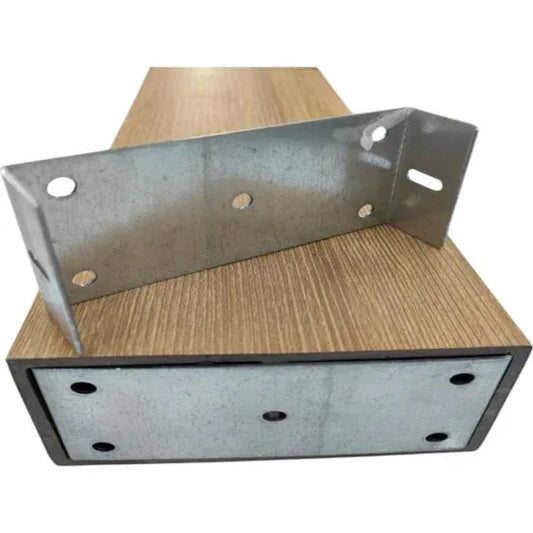 Suport interior pentru profil Rectangular WPC, Naimeed D6216, 9.5x4.5x2cm, Gri - 221.ro