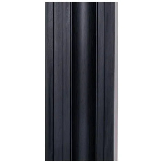 Set 5 panouri decorative, riflaj WPC, Naimeed D6227, 260x18x1.8cm, Negru - 221.ro