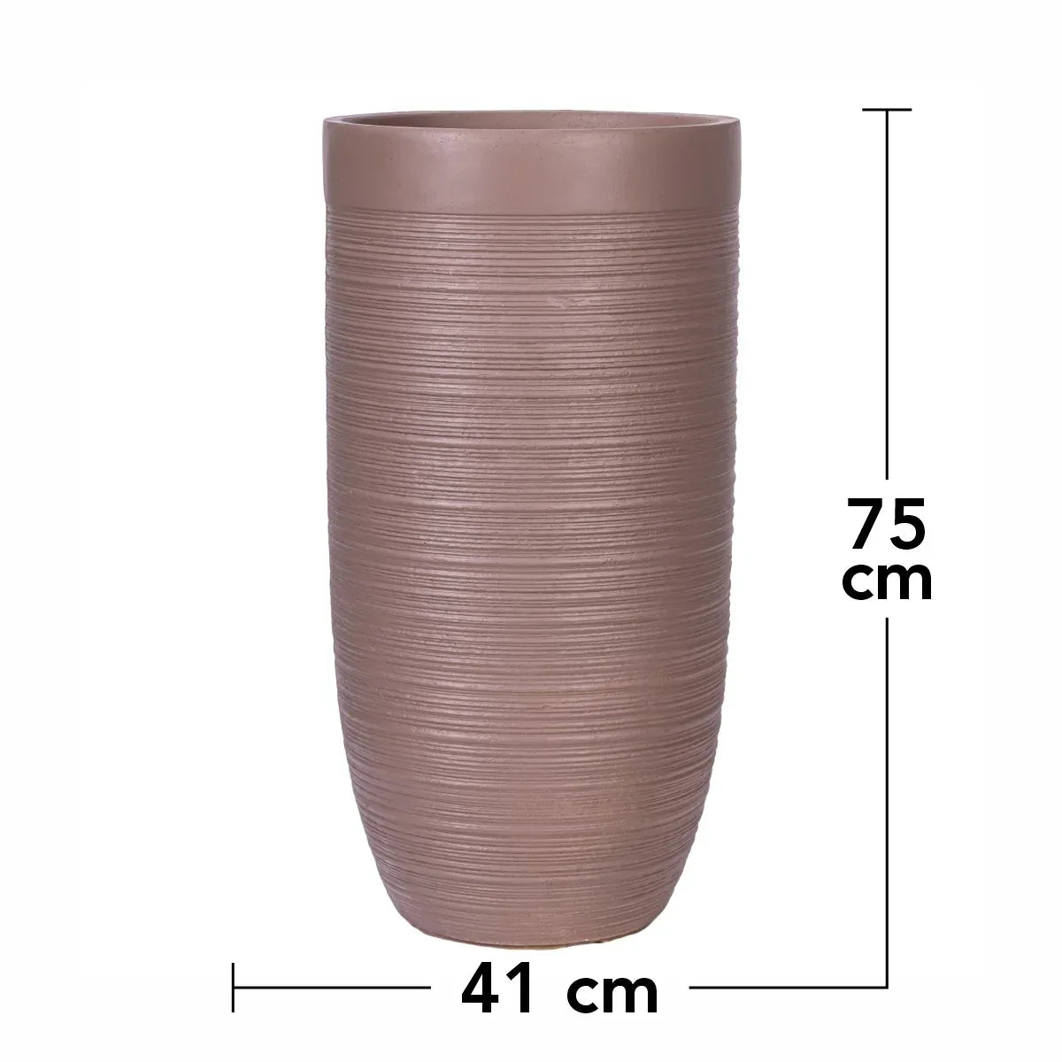 Ghiveci ecologic, Eco-friendly, Naimeed D6340, Mare, din materiale minerale, Maro, 75X41x41cm - 221.ro