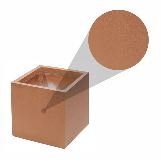 Ghiveci ecologic, Eco-friendly, Naimeed D6345, Mic, din materiale minerale, Maro, 30x30x30cm - 221.ro