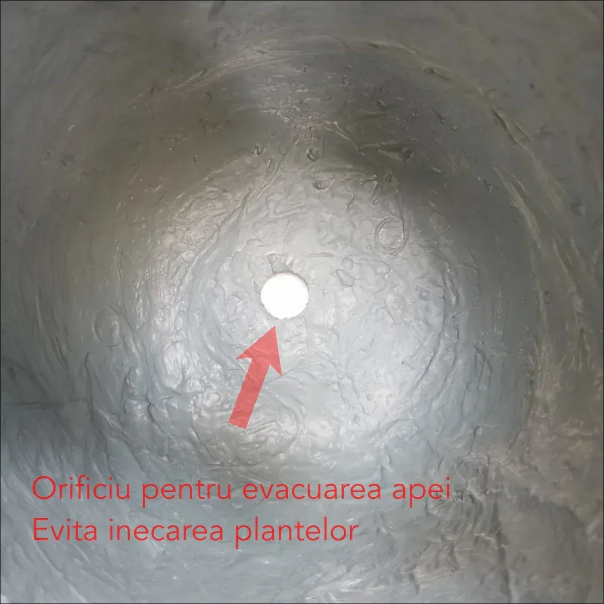 Ghiveci ecologic, Eco-friendly, Naimeed D6376, Mic, din materiale minerale, Albastru, 26x23x23cm - 221.ro