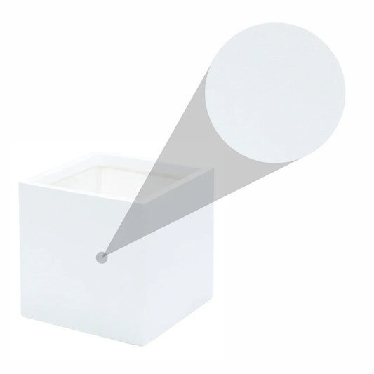 Ghiveci ecologic, Eco-friendly, Naimeed D6346, Mare, din materiale minerale, Alb, 50x50x50cm - 221.ro