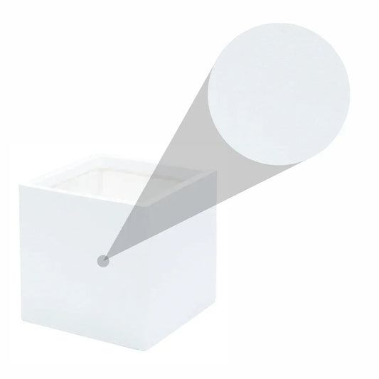 Ghiveci ecologic, Eco-friendly, Naimeed D6346, Mic, din materiale minerale, Alb, 30x30x30cm - 221.ro