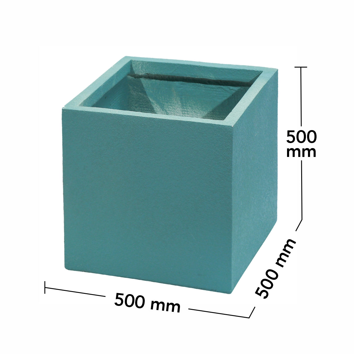 Ghiveci ecologic, Eco-friendly, Naimeed D6347, Mare, din materiale minerale, Verde, 50x50x50cm