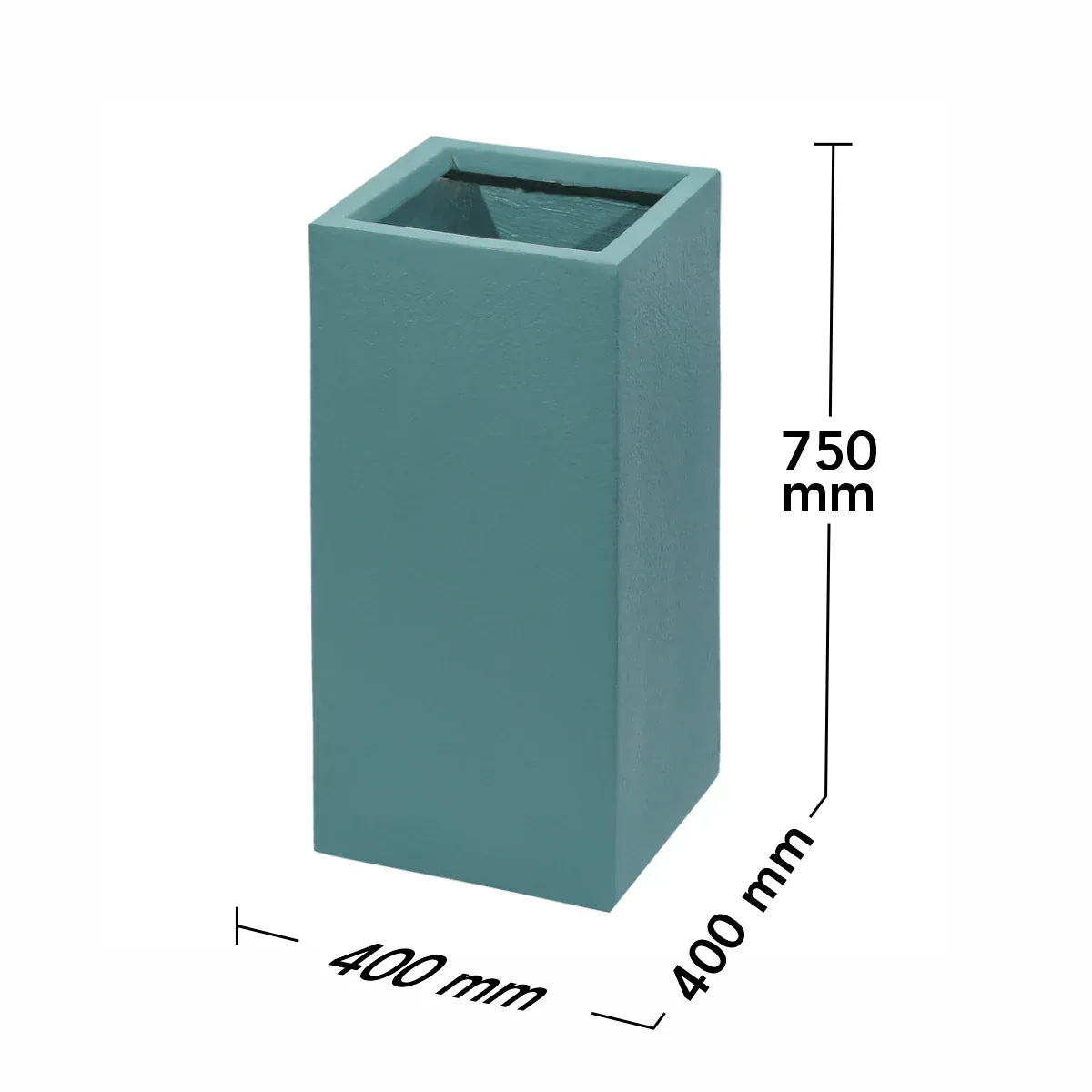 Ghiveci ecologic, Eco-friendly, Naimeed D6348, Mare, din materiale minerale, Verde, 75x40x40cm - 221.ro