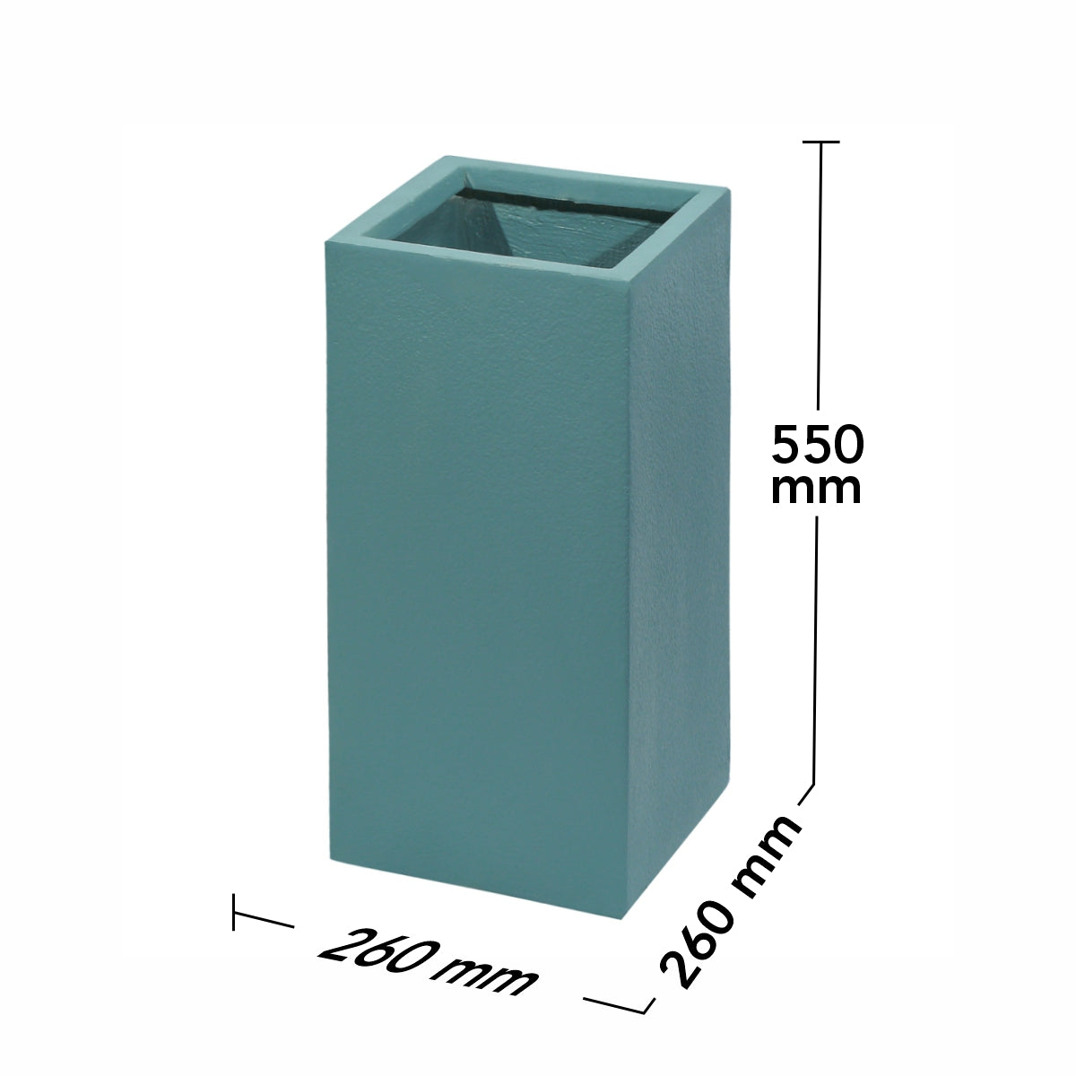 Ghiveci ecologic, Eco-friendly, Naimeed D6348, Mic, din materiale minerale, Verde, 55x26x26cm