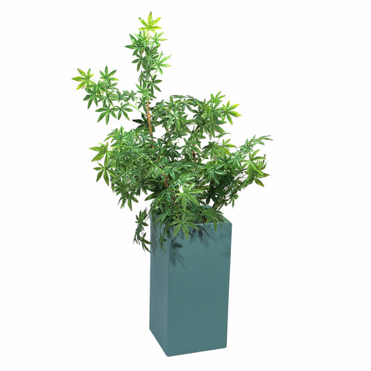 Ghiveci ecologic, Eco-friendly, Naimeed D6348, Mediu, din materiale minerale, Verde, 65x32x32cm