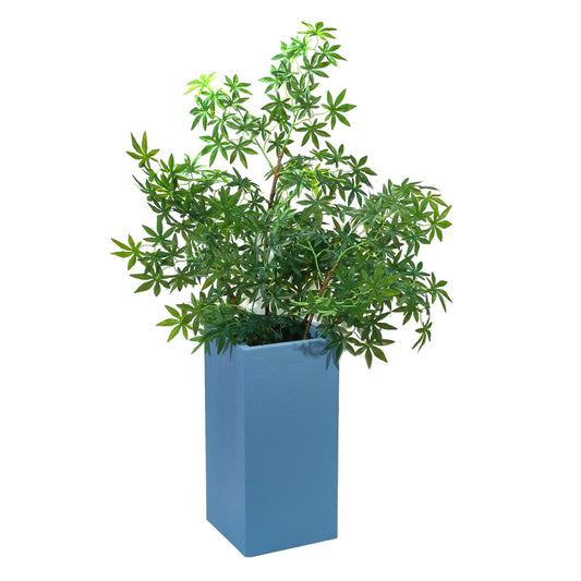 Ghiveci ecologic, Eco-friendly, Naimeed D6349, Mic, din materiale minerale, Albastru, 55x26x26cm