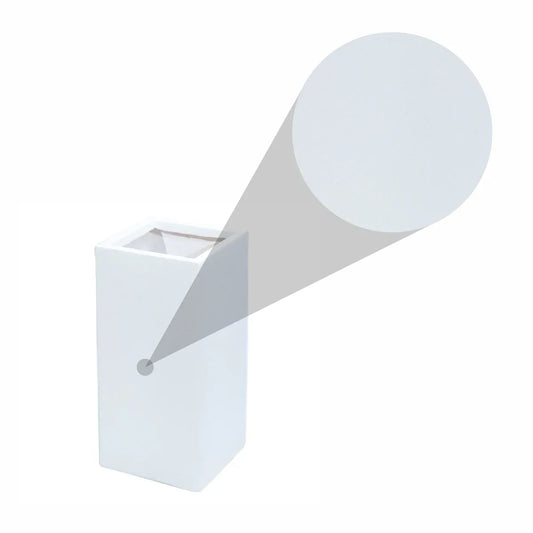 Ghiveci ecologic, Eco-friendly, Naimeed D6350, Mare, din materiale minerale, Alb, 75x40x40cm - 221.ro