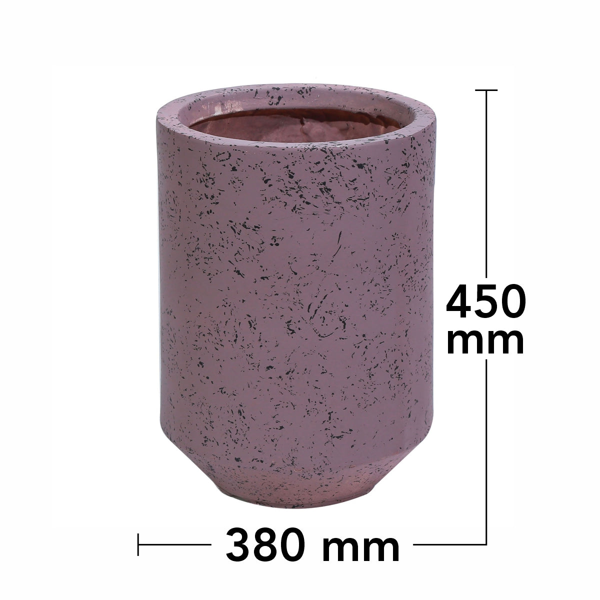 Ghiveci ecologic, Eco-friendly, Naimeed D6351, Mare, din materiale minerale, Mov, 45x38x38cm