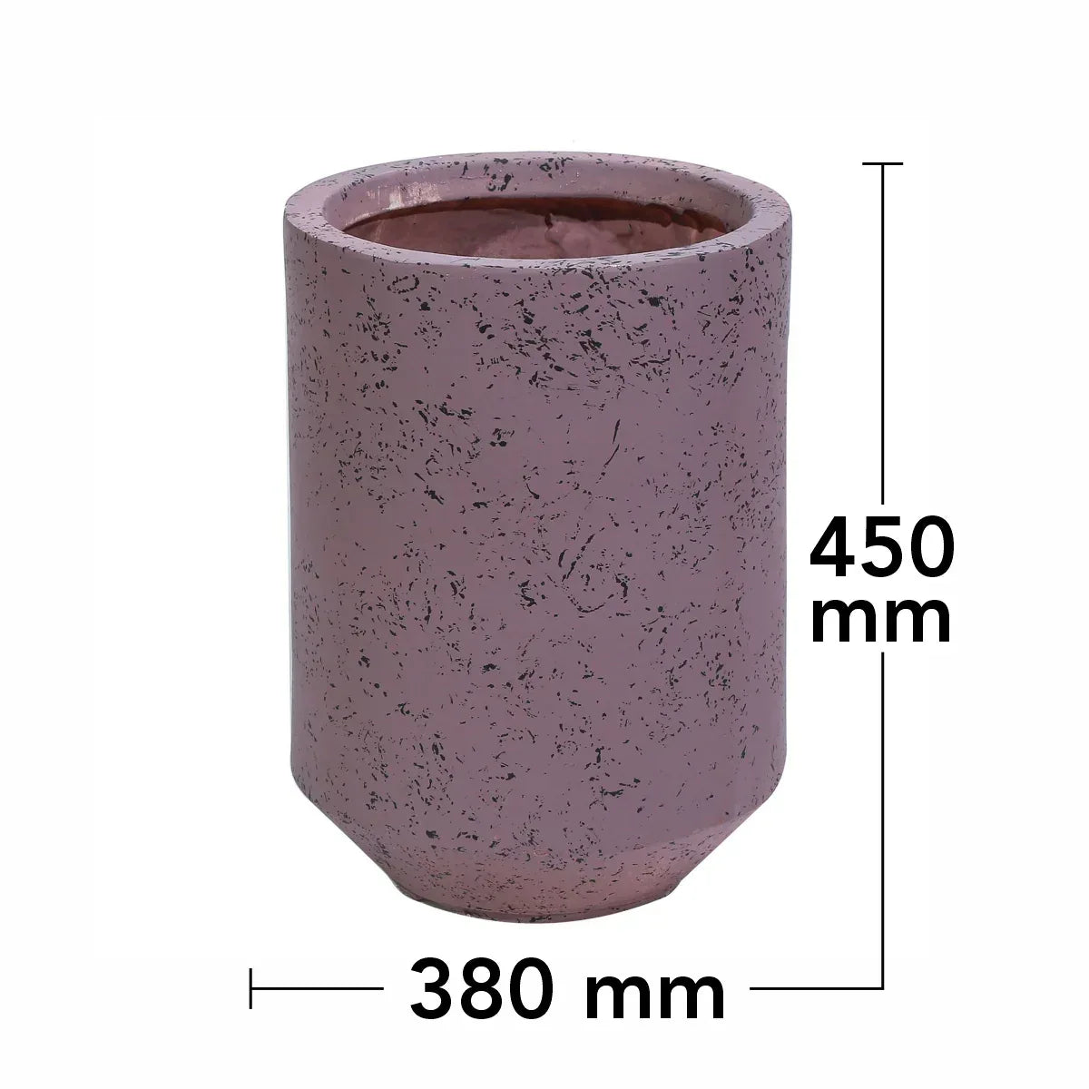 Ghiveci ecologic, Eco-friendly, Naimeed D6351, Mare, din materiale minerale, Mov, 45x38x38cm - 221.ro
