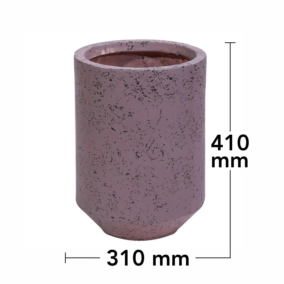 Ghiveci ecologic, Eco-friendly, Naimeed D6351, Mediu, din materiale minerale, Mov, 41x31x31cm - 221.ro