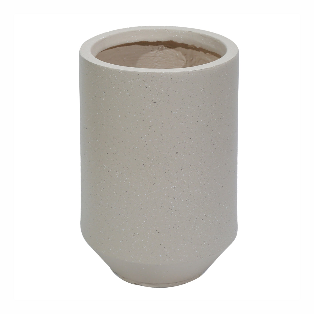 Ghiveci ecologic, Eco-friendly, Naimeed D6352, Mediu, din materiale minerale, Crem, 41x31x31cm