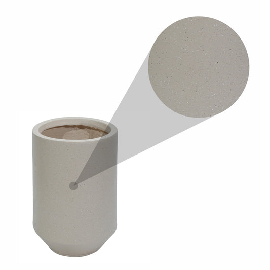 Ghiveci ecologic, Eco-friendly, Naimeed D6352, Mediu, din materiale minerale, Crem, 41x31x31cm