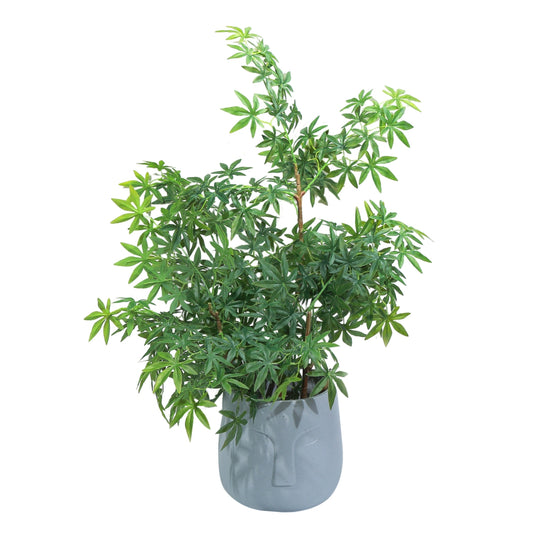 Ghiveci ecologic, Eco-friendly, Naimeed D6354, Mic, din materiale minerale, Gri, 28x25x25cm