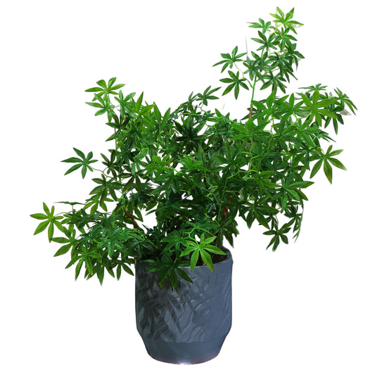 Ghiveci ecologic, Eco-friendly, Naimeed D6362, Mic, din materiale minerale, Gri, 28x27x27cm