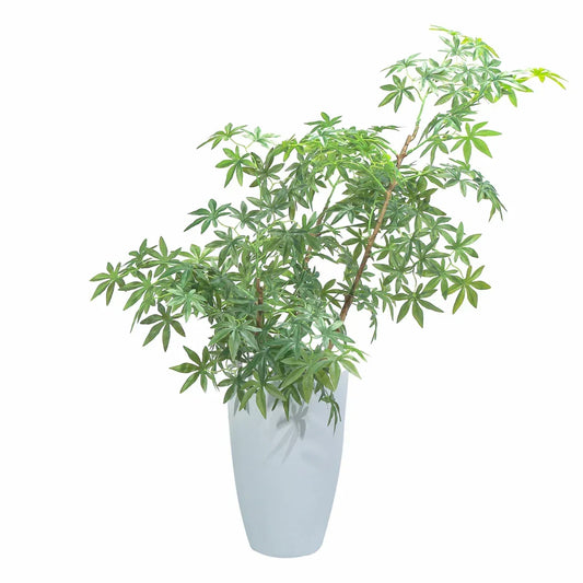 Ghiveci ecologic, Eco-friendly, Naimeed D6364, Mediu, din materiale minerale, Alb, 43x31x31cm - 221.ro