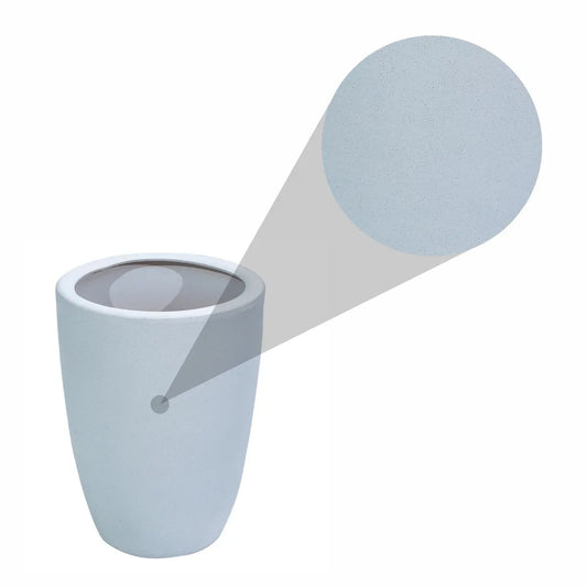 Ghiveci ecologic, Eco-friendly, Naimeed D6365, Mediu, din materiale minerale, Gri, 43x31x31cm - 221.ro