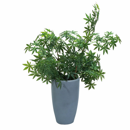 Ghiveci ecologic, Eco-friendly, Naimeed D6372, Mediu, din materiale minerale, Gri, 49,5x31x31cm - 221.ro