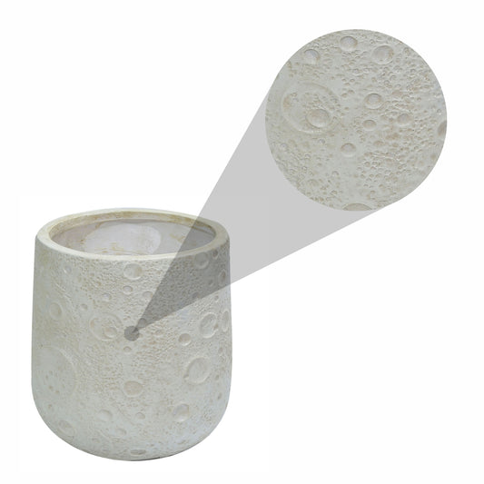 Ghiveci ecologic, Eco-friendly, Naimeed D6373, Mediu, din materiale minerale, Gri, 41x38x38cm