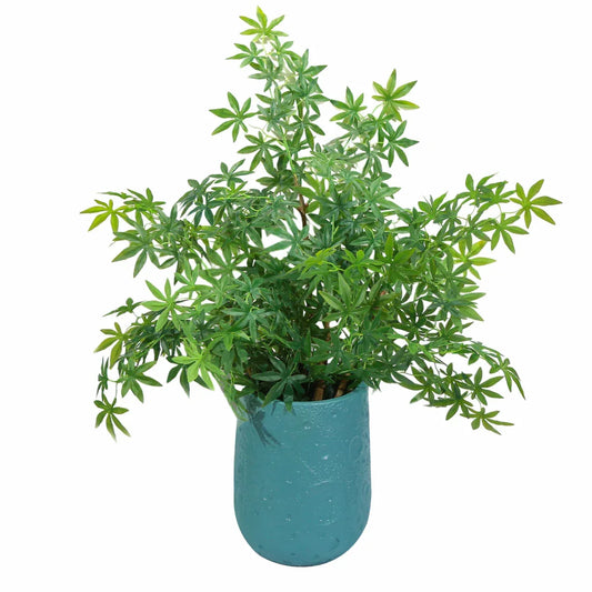 Ghiveci ecologic, Eco-friendly, Naimeed D6375, Mic, din materiale minerale, Turcoaz, 39x29x29cm - 221.ro