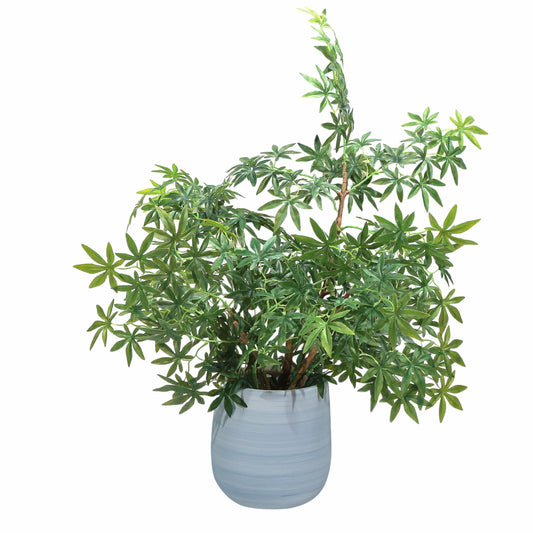 Ghiveci ecologic, Eco-friendly, Naimeed D6376, Mediu, din materiale minerale, Albastru, 37x30x30cm