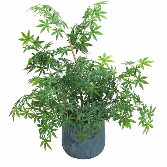 Ghiveci ecologic, Eco-friendly, Naimeed D6381, Mic, din materiale minerale, Albastru Provincial, 26x29x29cm