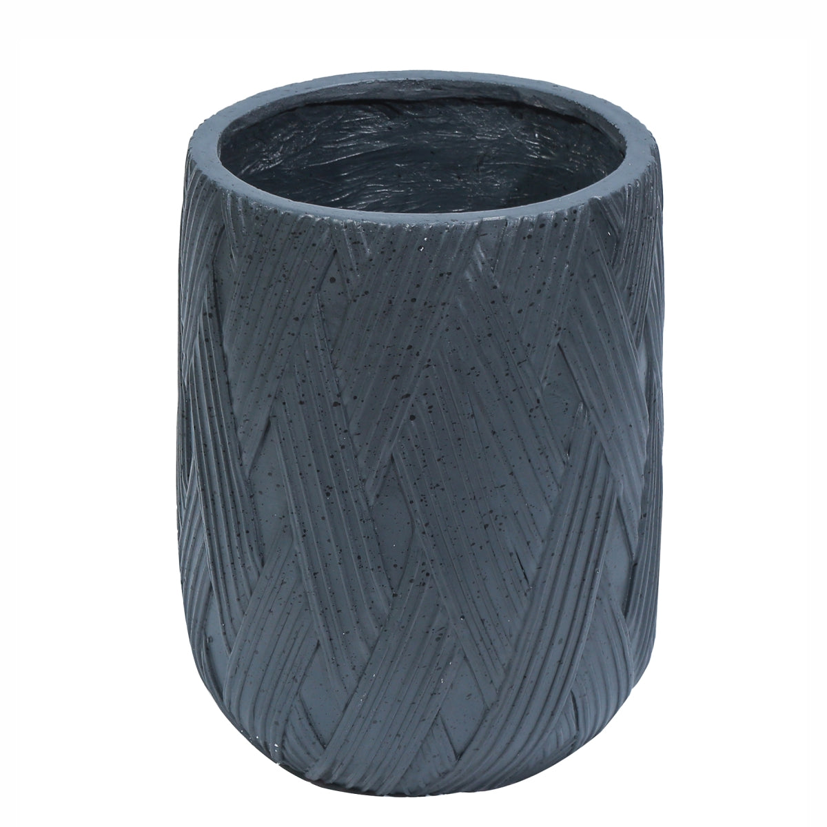 Ghiveci ecologic, Eco-friendly, Naimeed D6385 Mediu, din materiale minerale, Negru, 41x34x34cm