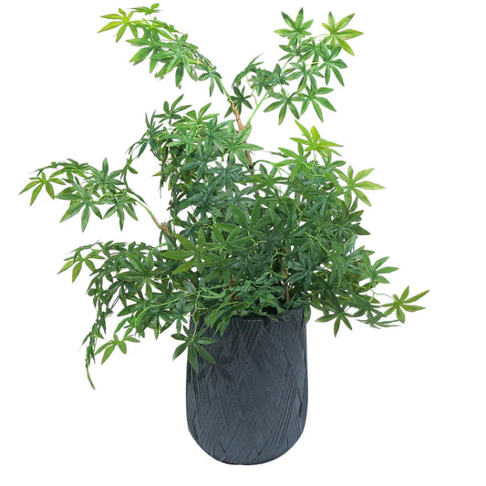 Ghiveci ecologic, Eco-friendly, Naimeed D6385, Mic, din materiale minerale, Negru, 34x27x27cm - 221.ro