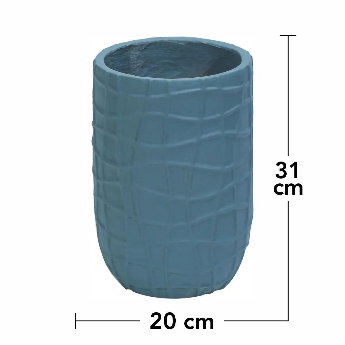 Ghiveci ecologic, Eco-friendly, Naimeed D6389, Mic, din materiale minerale, Albastru Provincial, 31x20x20cm - 221.ro