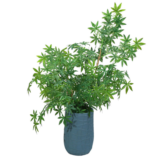 Ghiveci ecologic, Eco-friendly, Naimeed D6389 Mediu, din materiale minerale, Albastru Provincial, 41x26x26cm