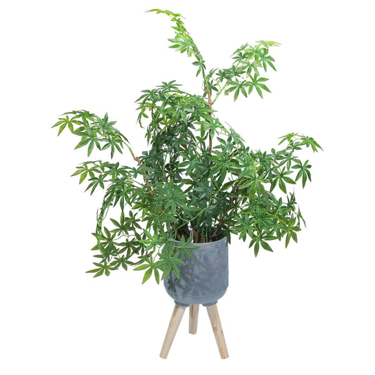 Ghiveci ecologic, Eco-friendly, Naimeed D6396 Mediu, din materiale minerale, Gri, 28x28x28cm