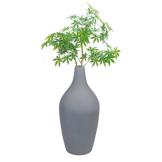 Ghiveci ecologic, Eco-friendly, Naimeed D6400 Mediu, din materiale minerale, Gri, 65x30x30cm