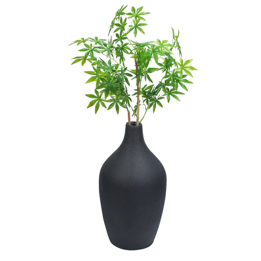 Ghiveci ecologic, Eco-friendly, Naimeed D6401 Mediu, din materiale minerale, Negru, 65x30x30cm