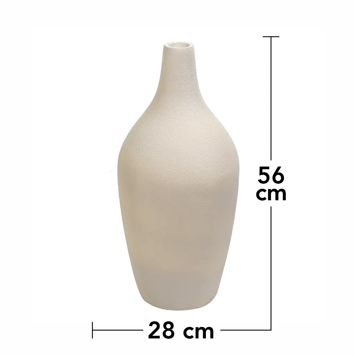Ghiveci ecologic, Eco-friendly, Naimeed D6399, Mic, din materiale minerale, Crem, 56x28x28cm - 221.ro