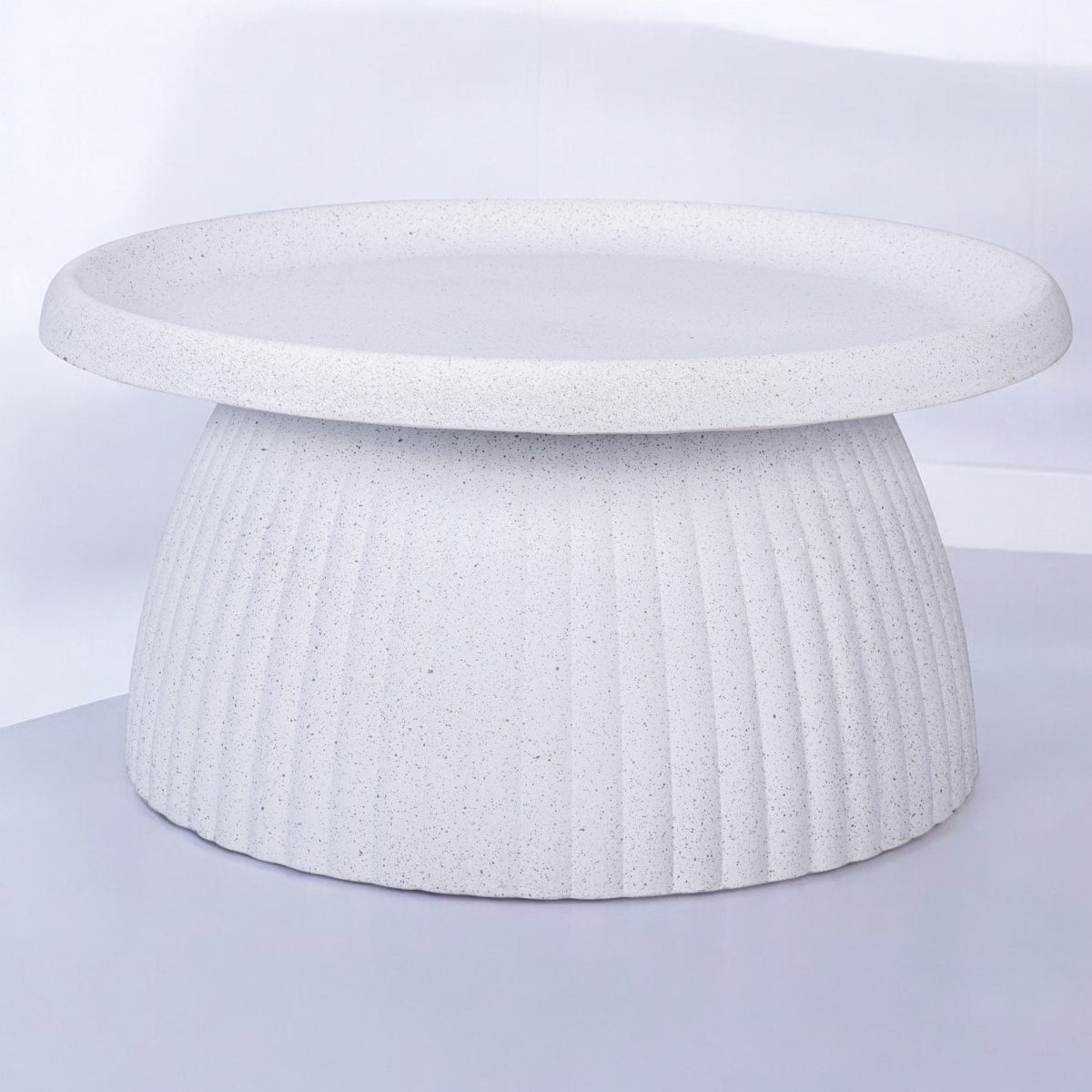 Ghiveci ecologic, Eco-friendly, Naimeed D6408, din materiale minerale, Alb, 35x70x70cm