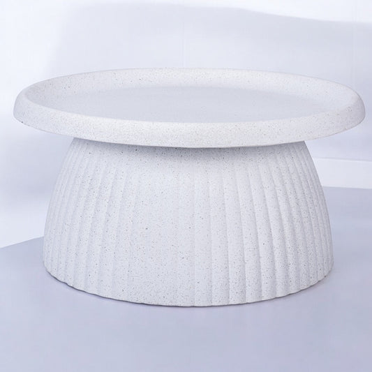 Ghiveci ecologic, Eco-friendly, Naimeed D6408, din materiale minerale, Alb, 35x70x70cm