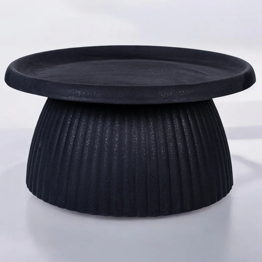 Ghiveci ecologic, Eco-friendly, Naimeed D6409, din materiale minerale, Negru, 35x70x70cm - 221.ro