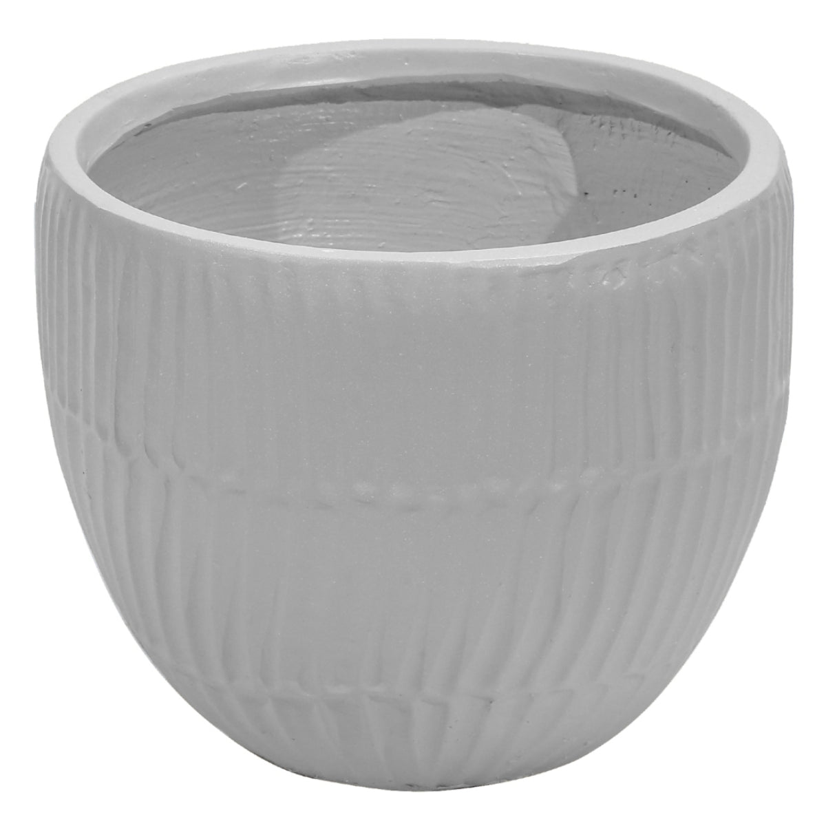 Ghiveci ecologic, Eco-friendly, Naimeed D6411, Mare, din materiale minerale, Gri, 35x42x42cm