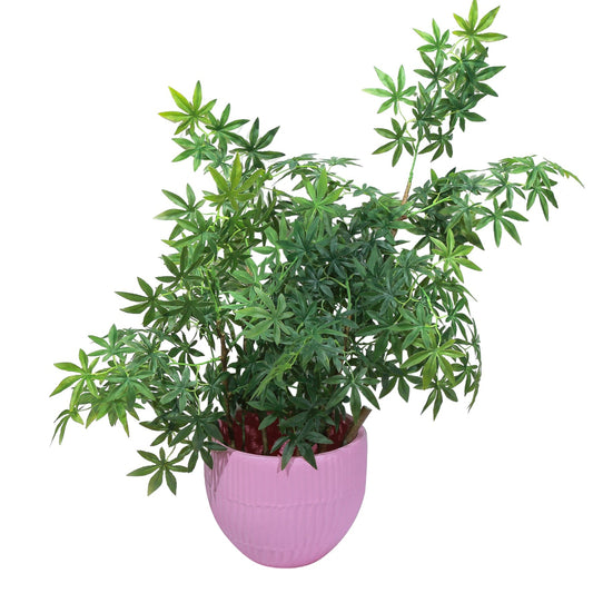 Ghiveci ecologic, Eco-friendly, Naimeed D6412, Mic, din materiale minerale, Roz, 25x29x29cm