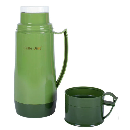 Termos, Naimeed D6418, pentru bauturi reci sau calde, Sticla si ABS, 1.8L, Verde, 160x345x132mm - 221.ro