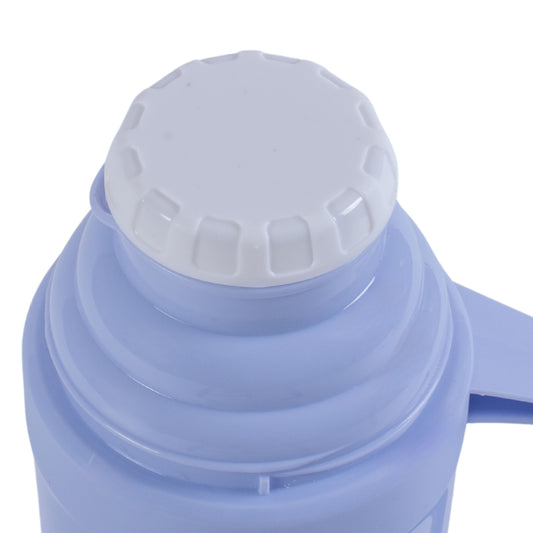 Termos, Naimeed D6417, pentru bauturi reci sau calde, Sticla si ABS, 1.8L, Albastru, 160x345x130mm