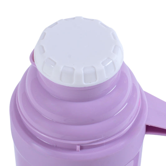 Termos, Naimeed D6417, pentru bauturi reci sau calde, Sticla si ABS, 1.8L, Mov, 160x345x130mm